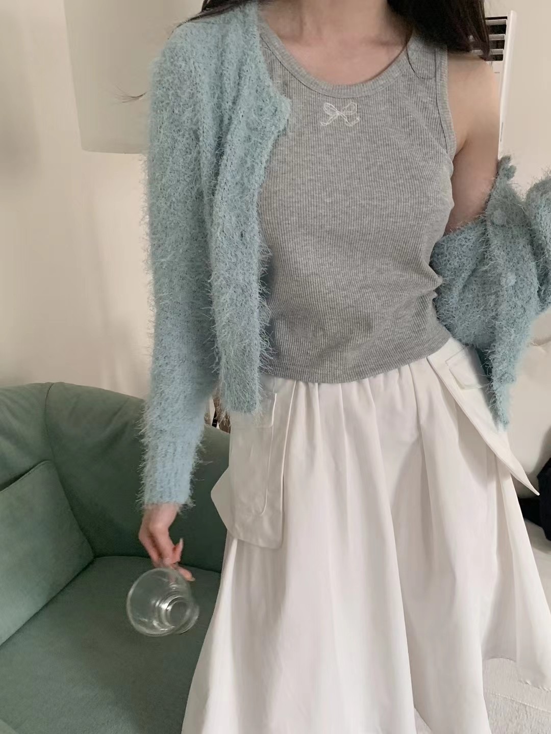 CALLMYNAME韓國直郵東大門代購女裝新款24春夏休閑吊帶背心Call my name吊帶/背心