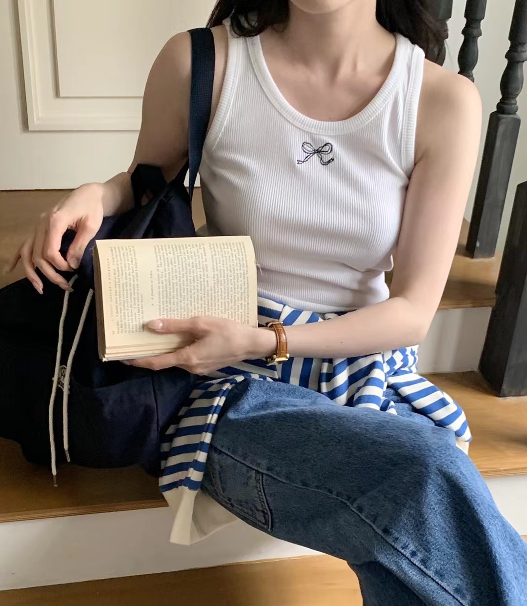 CALLMYNAME韓國直郵東大門代購女裝新款24春夏休閑吊帶背心Call my name吊帶/背心圖色2
