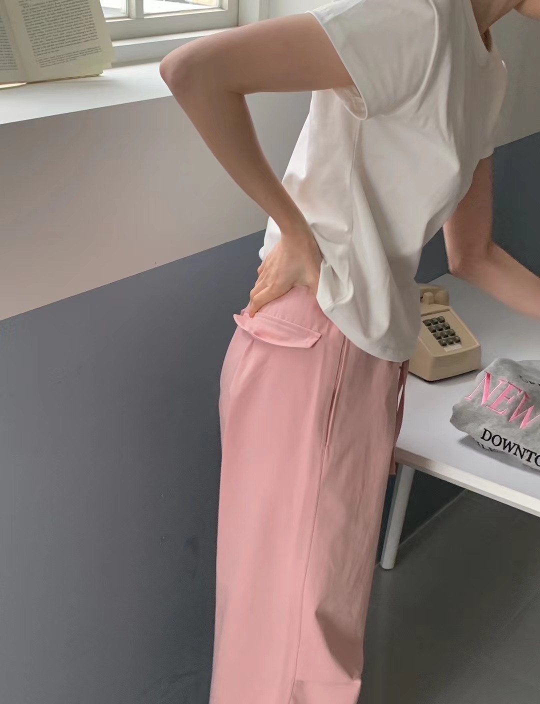 CALLMYNAME韓國直郵東大門代購女裝新款真品時尚人氣休閑褲Call my name休閑褲