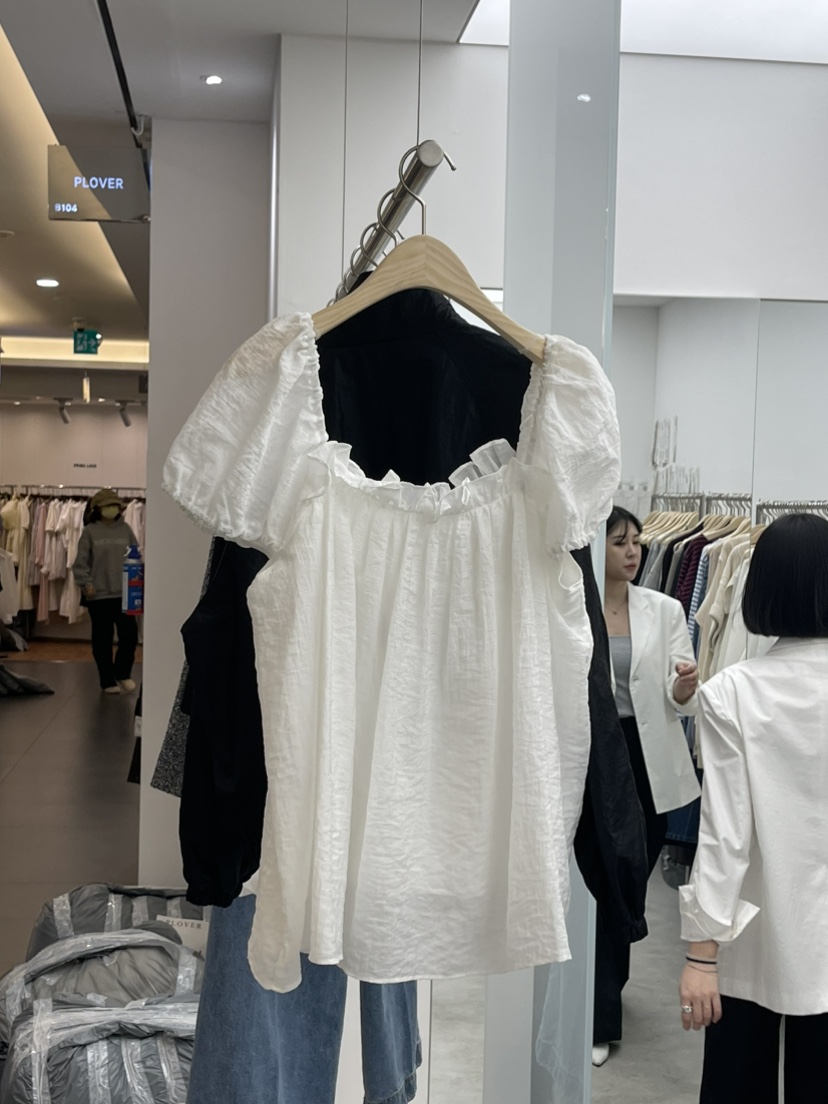 PLOVER韓國直郵東大門實拍女裝新品休閑時尚人氣襯衫蕾絲衫NODE 925襯衫/蕾絲衫