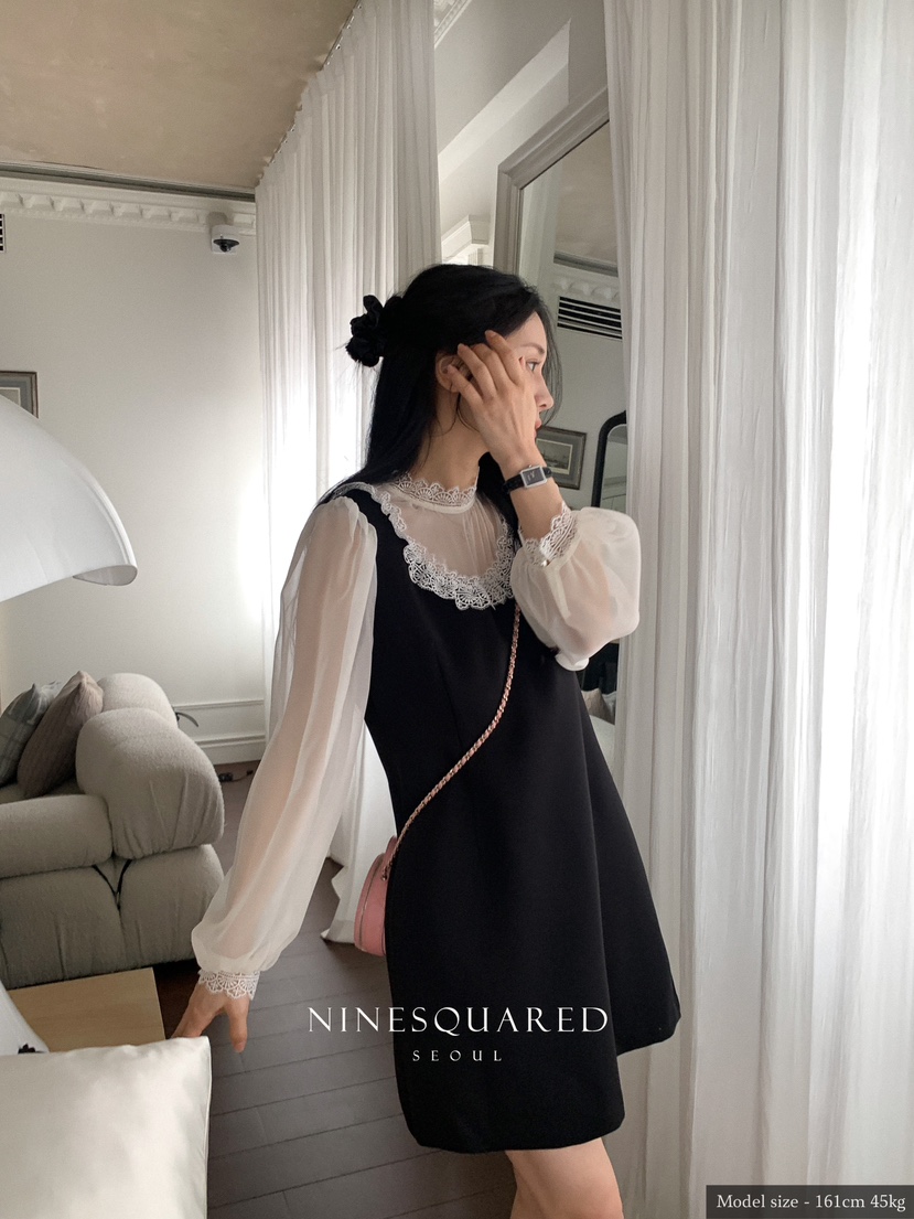 NINESQUARED韓國直郵東大門實拍女裝新款熱賣24春夏連衣裙NINESQUARED連衣裙