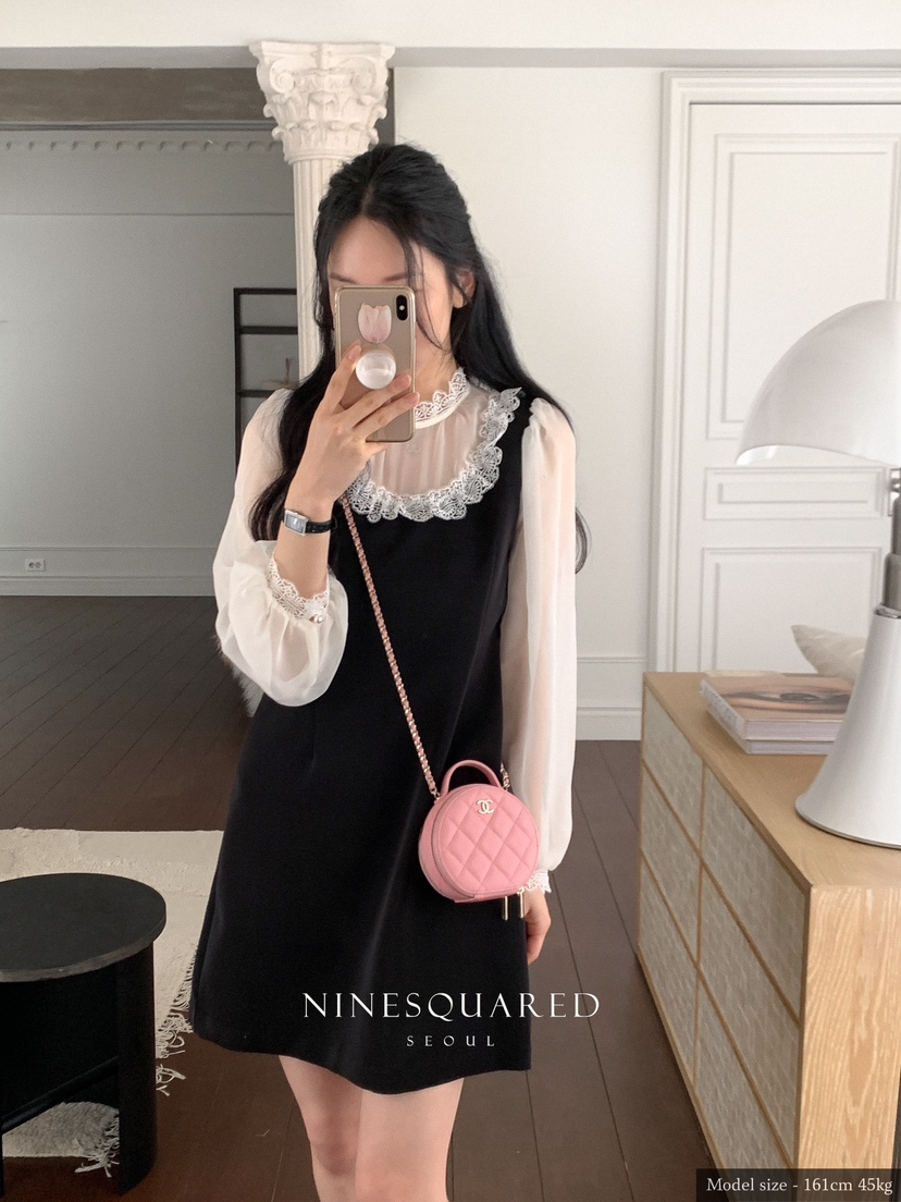 NINESQUARED韓國直郵東大門實拍女裝新款熱賣24春夏連衣裙NINESQUARED連衣裙