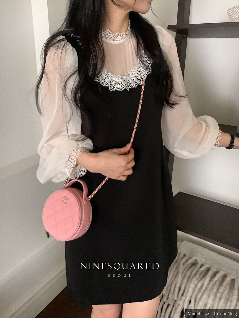 NINESQUARED韓國直郵東大門實拍女裝新款熱賣24春夏連衣裙NINESQUARED連衣裙