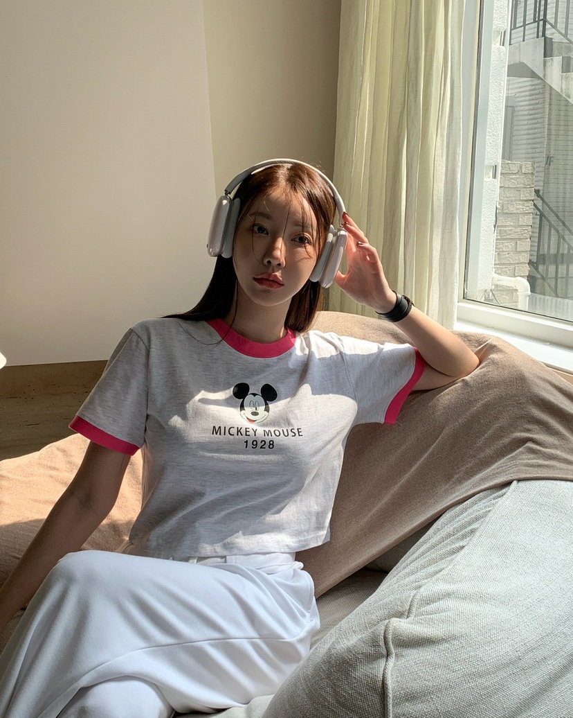 REVE CITE韓國直郵東大門實拍女裝新款24春夏休閑人氣T恤REVE CITET恤