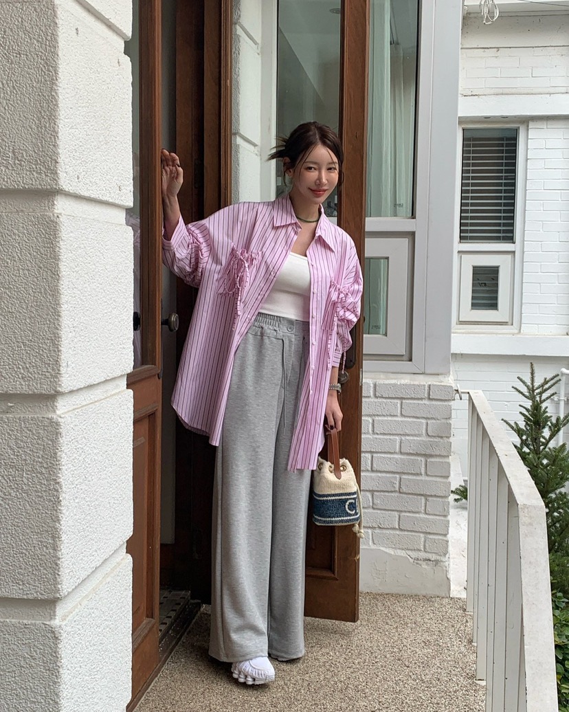 REVE CITE直郵韓國代購女裝新品人氣休閑真品時尚襯衫蕾絲衫REVE CITE襯衫/蕾絲衫