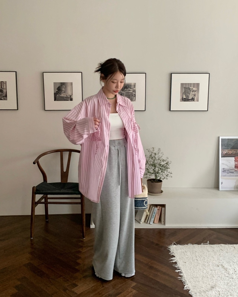 REVE CITE直郵韓國代購女裝新品人氣休閑真品時尚襯衫蕾絲衫REVE CITE襯衫/蕾絲衫