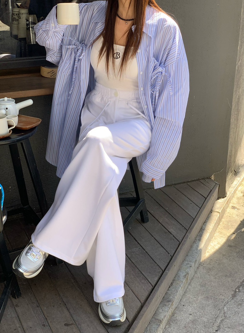 REVE CITE直郵韓國代購女裝新品人氣休閑真品時尚襯衫蕾絲衫REVE CITE襯衫/蕾絲衫