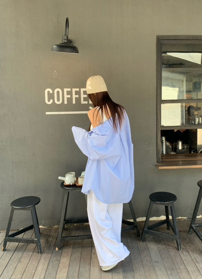 REVE CITE直郵韓國代購女裝新品人氣休閑真品時尚襯衫蕾絲衫REVE CITE襯衫/蕾絲衫