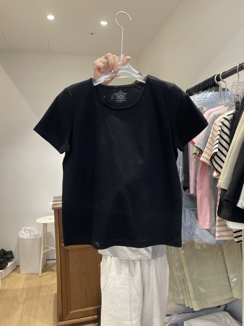 RIVEROOM韓國直郵女裝新品時尚人氣熱賣休閑真品24春夏T恤RIVEROOMT恤圖色4