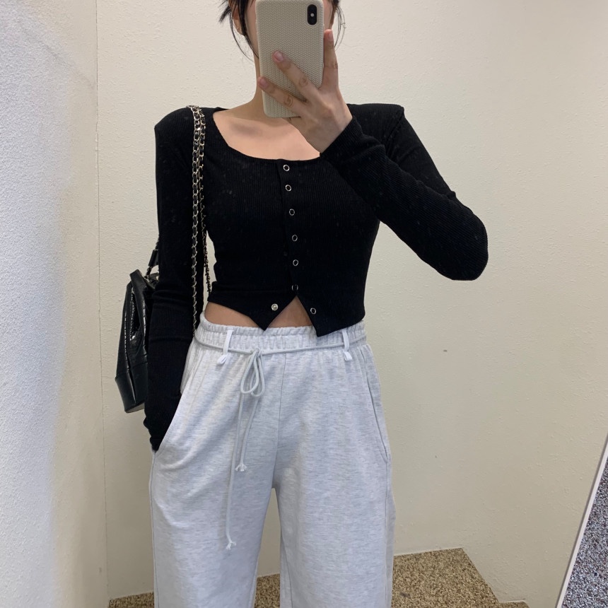 BIENVU韓國直郵女裝新款時尚人氣職業熱賣推薦24春夏長袖T恤BIENVU長袖T恤
