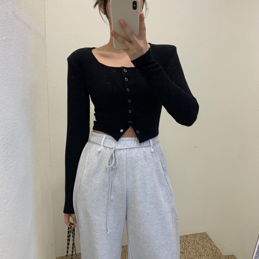 BIENVU韓國直郵女裝新款時尚人氣職業熱賣推薦24春夏長袖T恤BIENVU長袖T恤圖色4