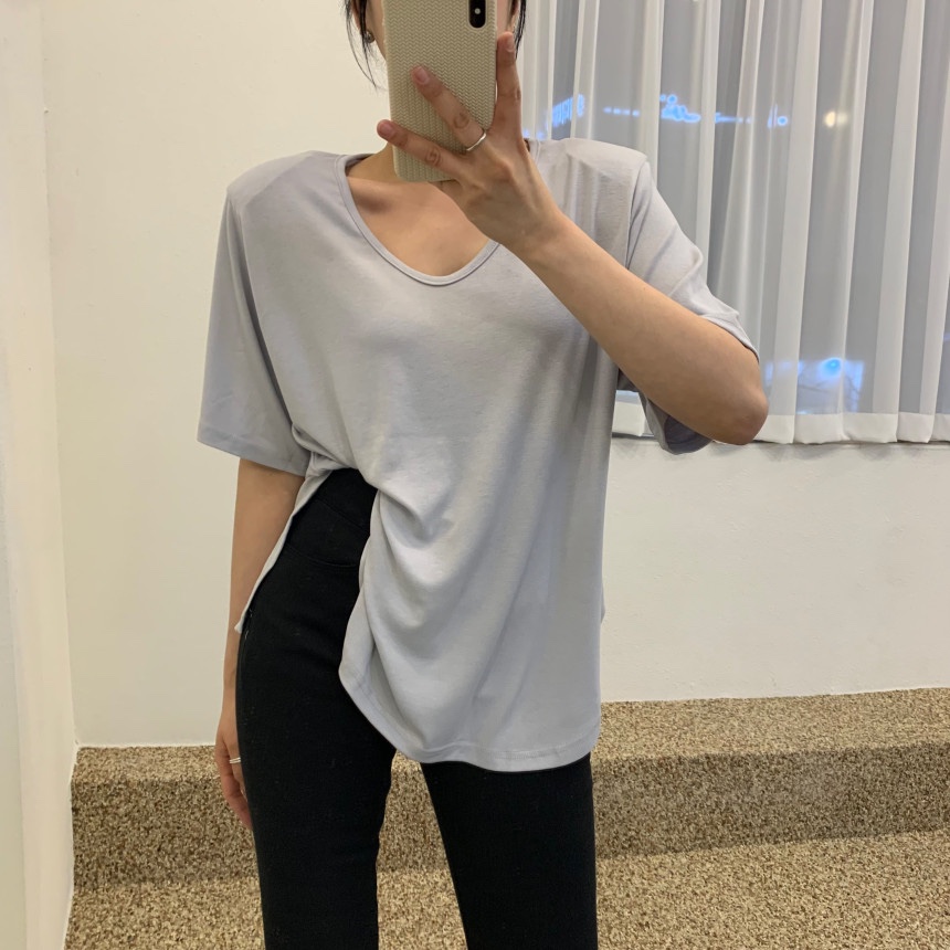 BIENVU韓國直郵東大門代購女裝新品人氣休閑時尚真品熱賣T恤BIENVUT恤圖色1