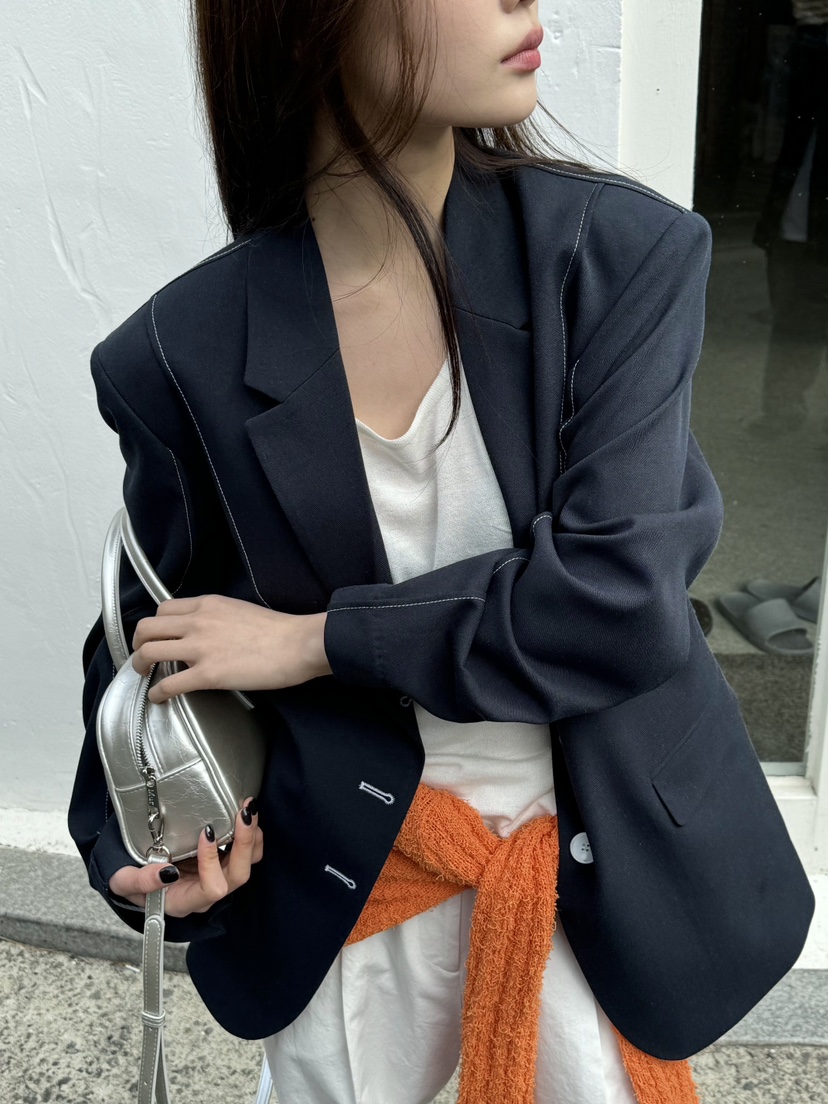 unbound直郵韓國代購女裝新品推薦職業24春夏人氣休閑夾克UNBOUND夾克