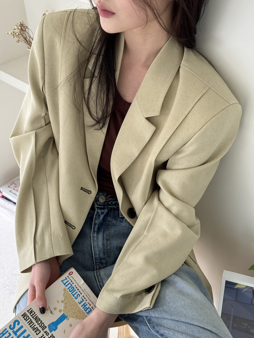 unbound直郵韓國代購女裝新品推薦職業24春夏人氣休閑夾克UNBOUND夾克