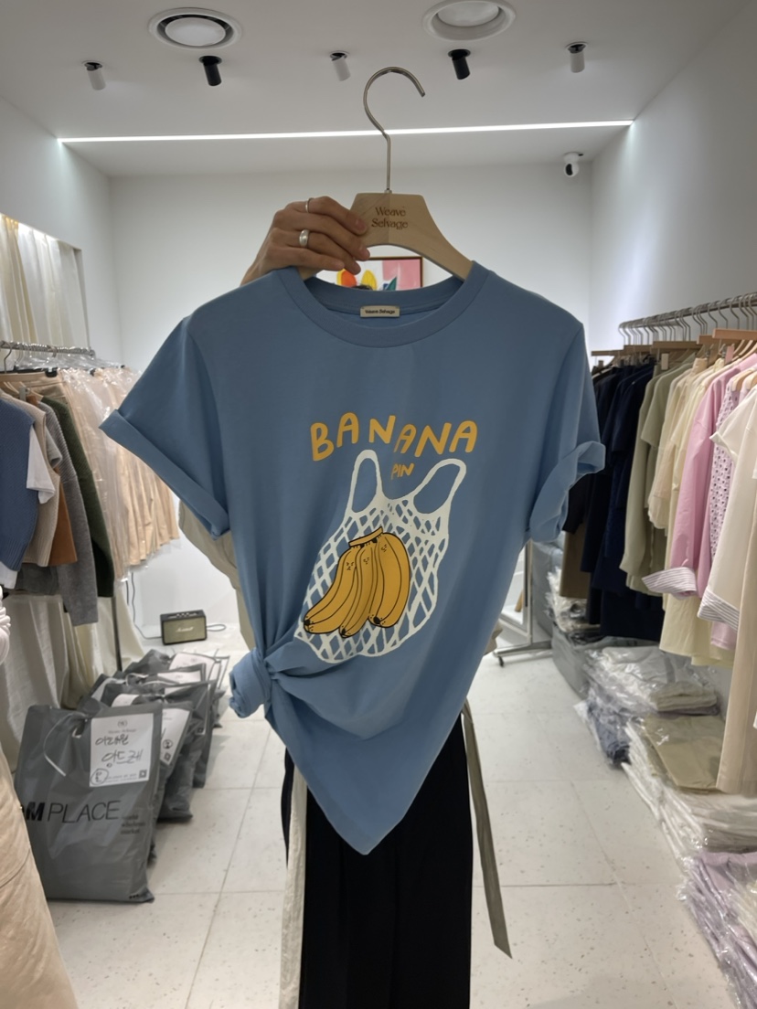 WEAUE SELVAGE韓國直郵東大門代購女裝新品人氣24春夏T恤WEAUE SELVAGET恤圖色1