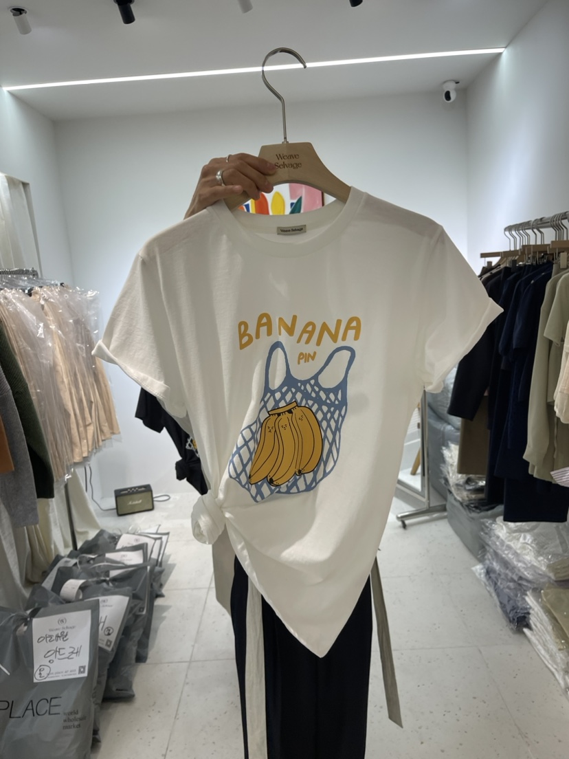 WEAUE SELVAGE韓國直郵東大門代購女裝新品人氣24春夏T恤WEAUE SELVAGET恤圖色2