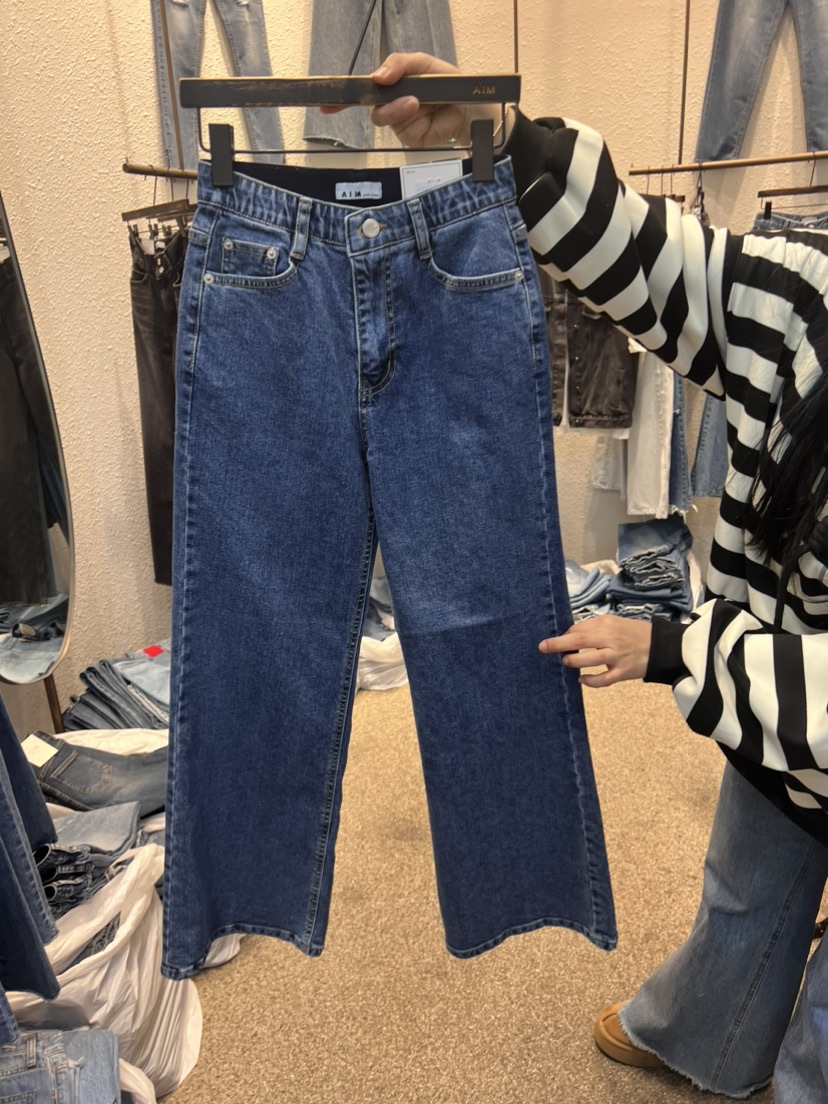 AIM直郵韓國代購女裝新品人氣職業真品24春夏熱賣推薦牛仔褲AIM牛仔褲