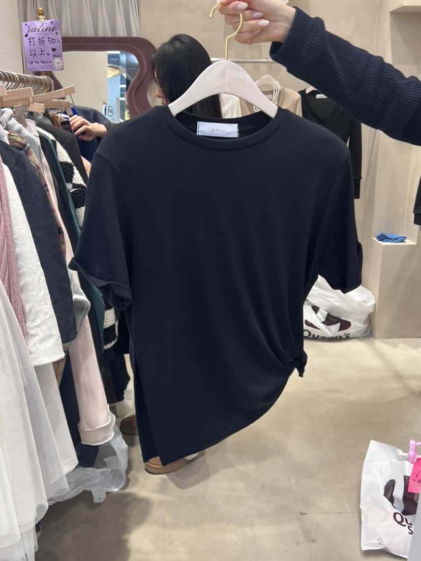 GREEN韓國直郵東大門代購女裝新品熱賣人氣24春夏職業T恤Satine/REWOOT恤圖色3