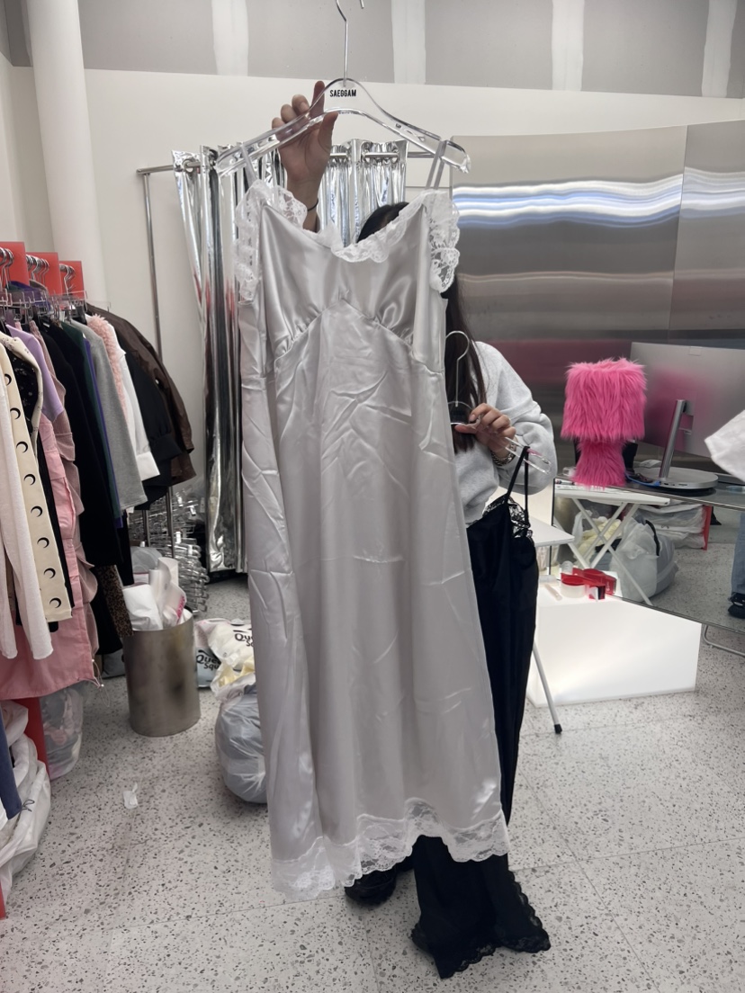 SAEGGAM韓國直郵東大門實拍女裝新品推薦熱賣休閑24春夏連衣裙SAEGGAM連衣裙