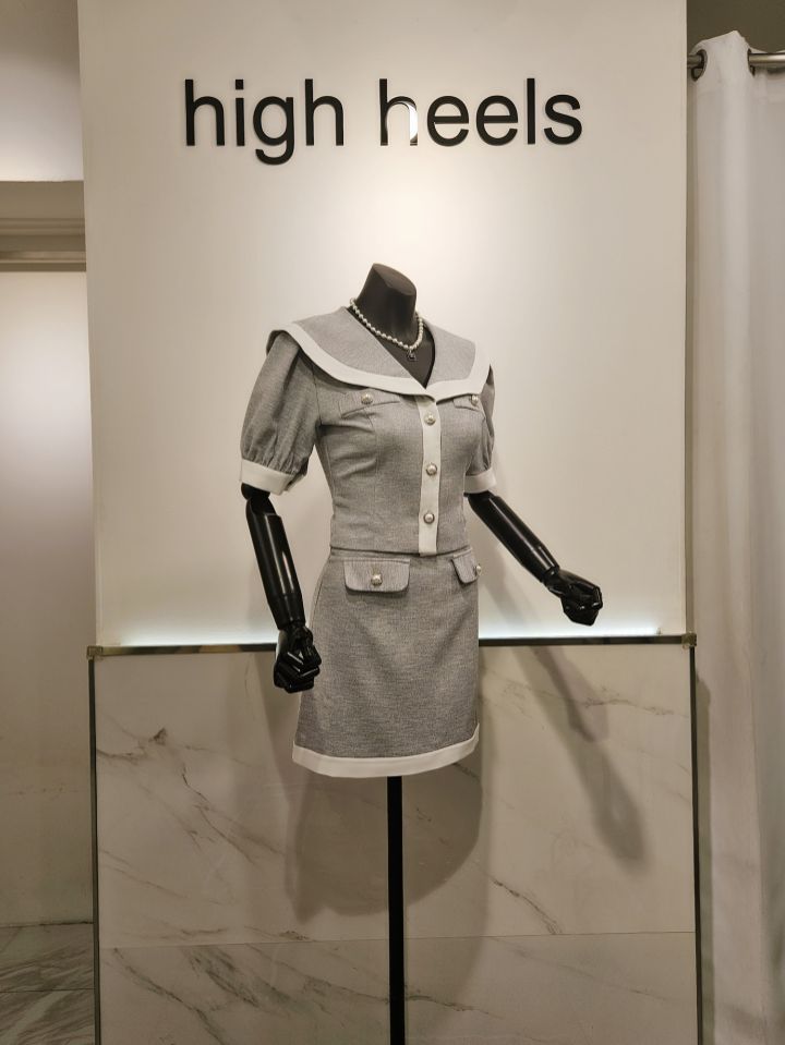 HIGH HEELS韓國直郵東大門實拍女裝新品熱賣人氣24春夏短裙high heels短裙