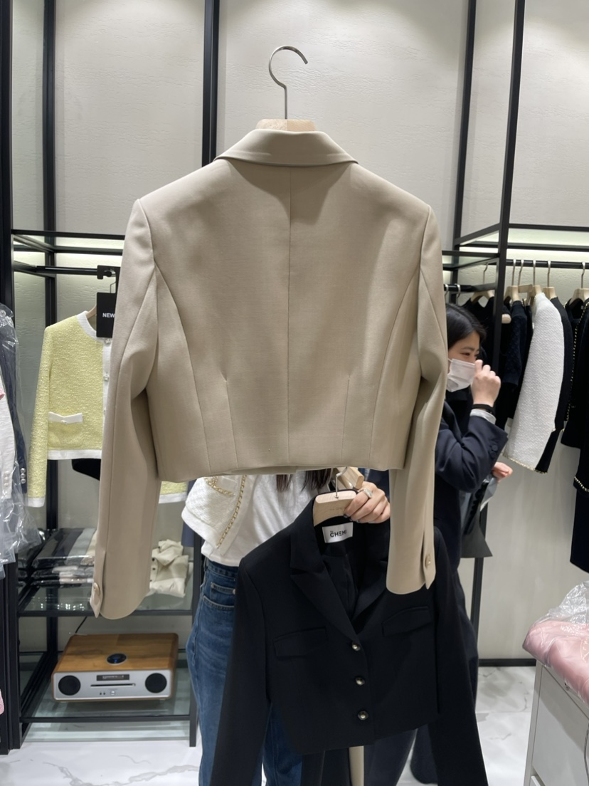 THE CHEMI韓國直郵女裝新款24春夏真品職業熱賣休閑夾克WATER/RIVER夾克