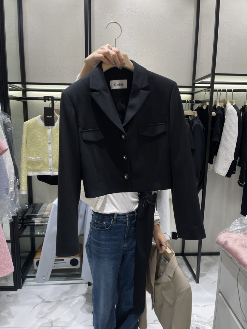 THE CHEMI韓國直郵女裝新款24春夏真品職業熱賣休閑夾克WATER/RIVER夾克圖色2