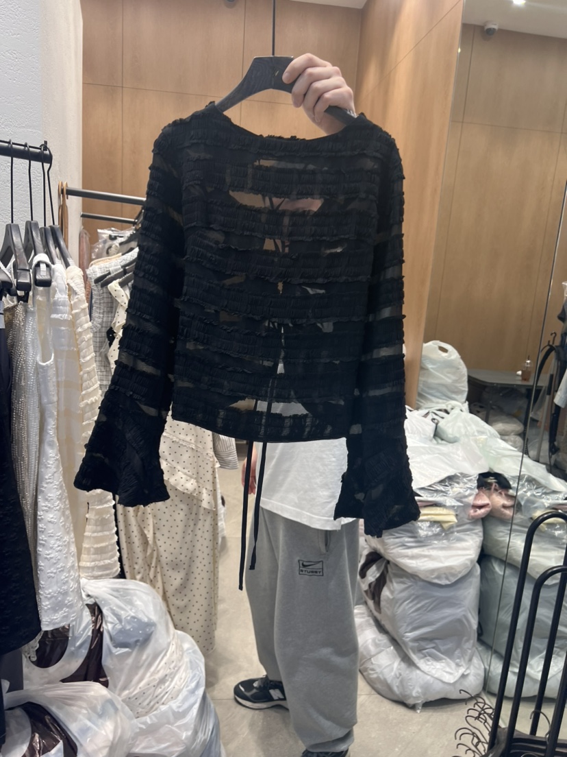 TRIPLE SEVEN韓國直郵東大門實拍女裝新品熱賣人氣襯衫蕾絲衫TRIPLE SEVEN襯衫/蕾絲衫圖色3