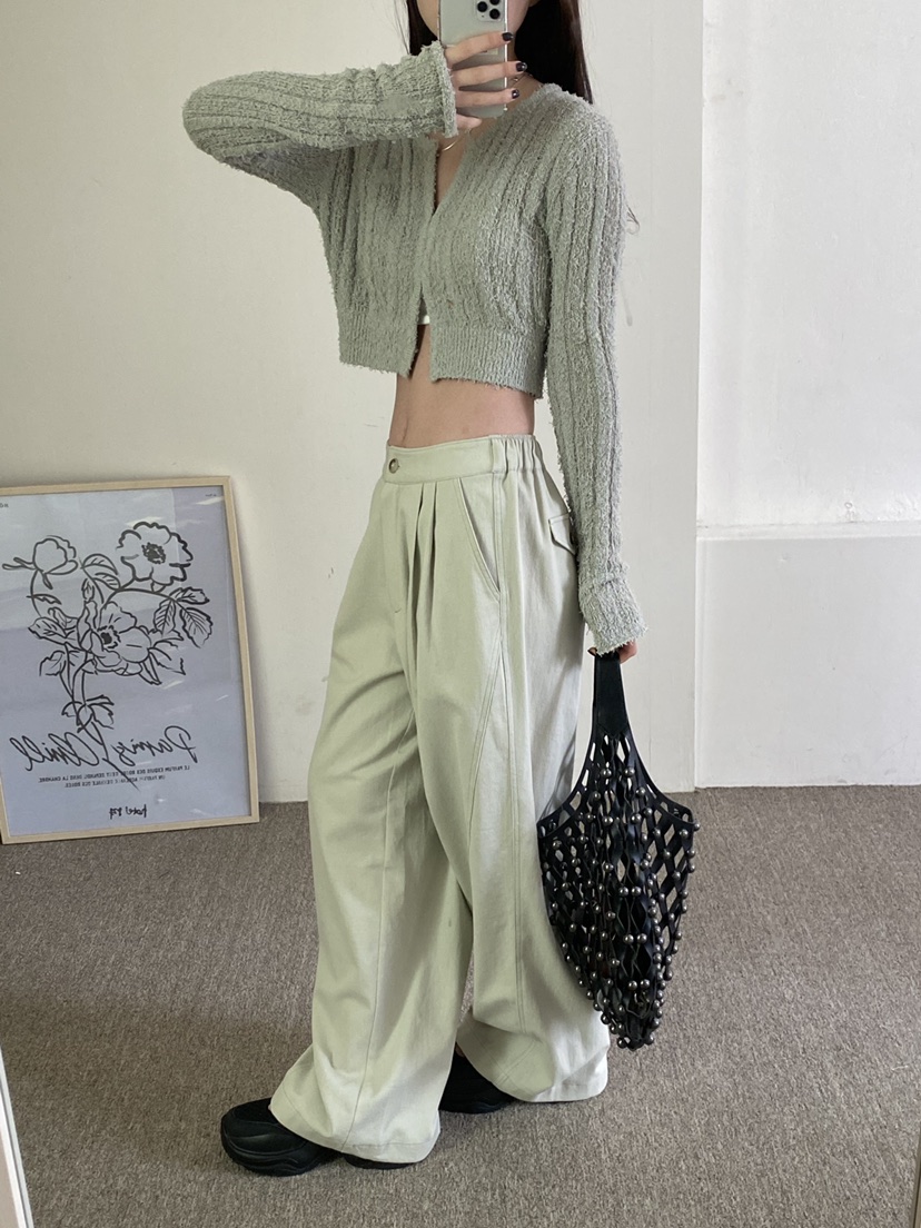 unbound韓國直郵東大門代購女裝新款熱賣24春夏真品休閑褲UNBOUND休閑褲