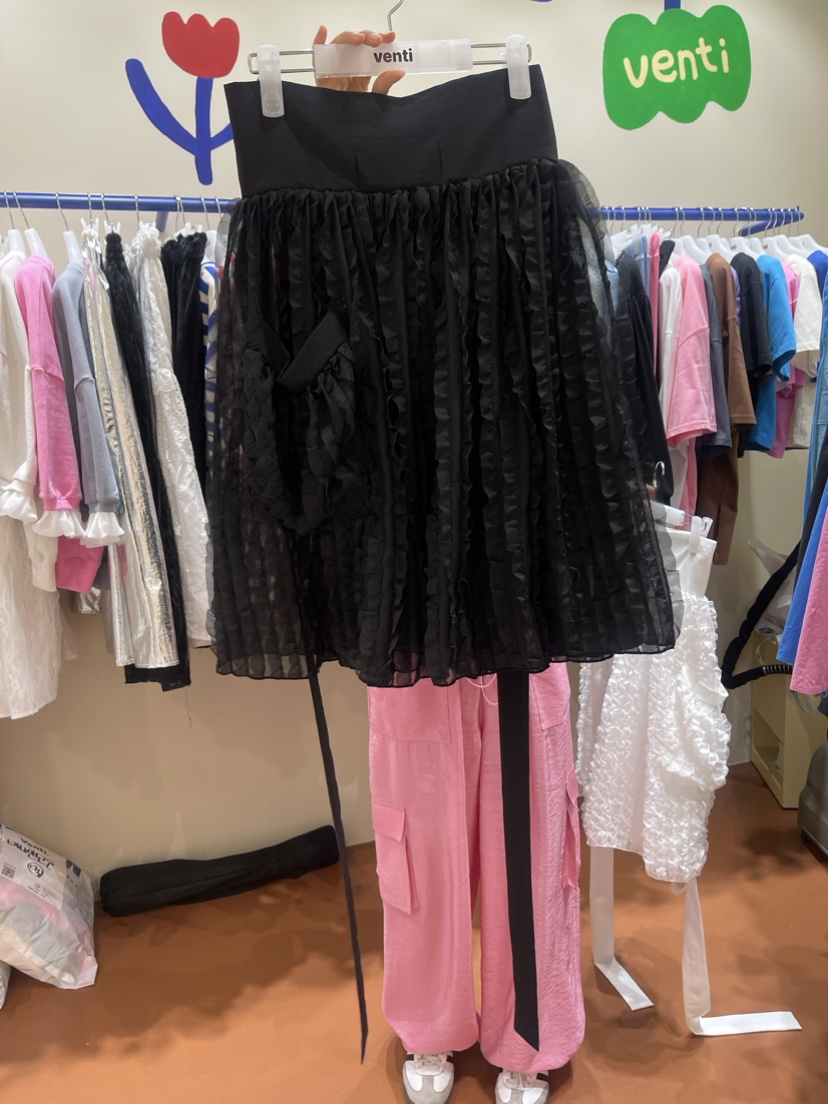 Venti韓國直郵女裝新品休閑真品24春夏熱賣人氣時尚職業短裙VENTI短裙圖色2