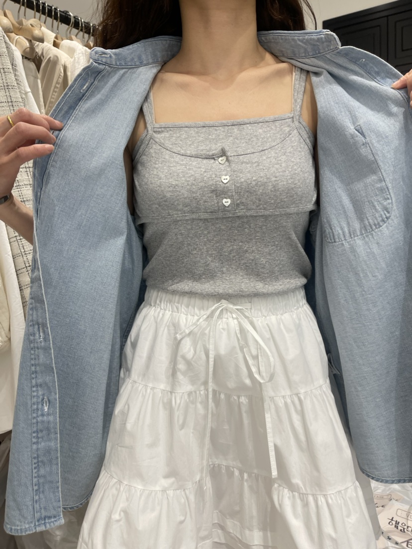 VENIR直郵韓國代購女裝新款人氣休閑推薦24春夏熱賣吊帶背心VENIR-a吊帶/背心圖色4