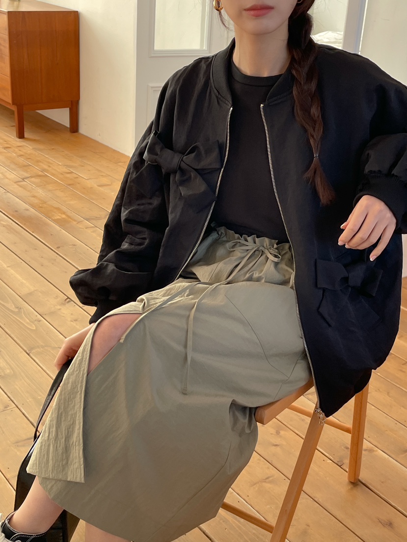 UTH直郵韓國代購女裝新品人氣休閑推薦職業真品24春夏長裙打折J&C/J.BLANC長裙