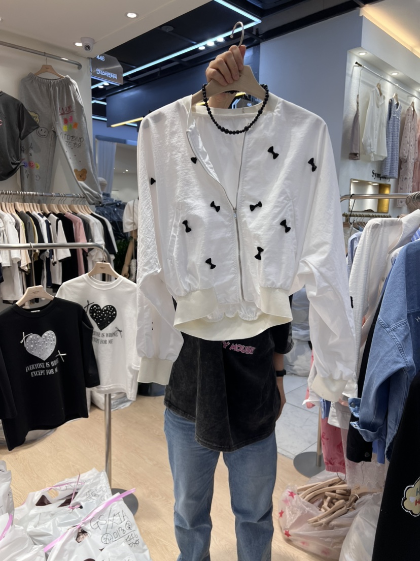 UNDERSTAR_VINTAGE直郵韓國代購女裝新品熱賣職業夾克拉鏈短款UNDERSTAR_VINTAGE夾克圖色1