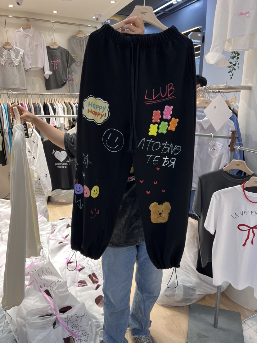 UNDERSTAR_VINTAGE韓國直郵東大門代購女裝新款24春夏休閑褲UNDERSTAR_VINTAGE休閑褲圖色2
