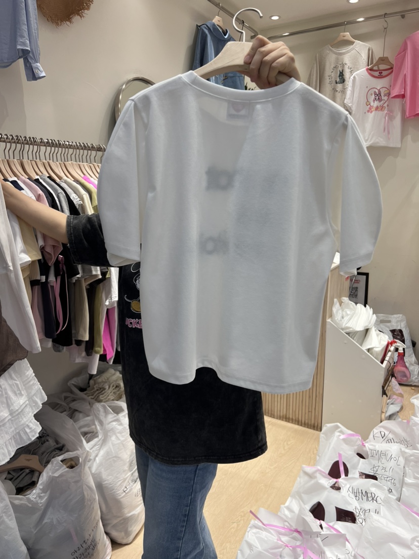 UNDERSTAR_VINTAGE韓國直郵女裝新款24春夏休閑推薦真品T恤UNDERSTAR_VINTAGET恤