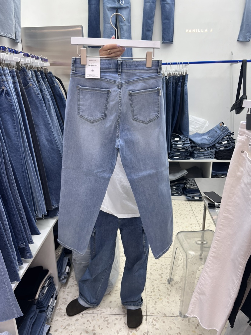 VANILLA J韓國直郵東大門實拍女裝新款時尚推薦24春夏牛仔褲VANILLA J牛仔褲