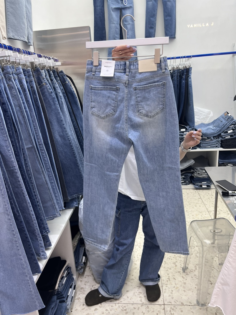 VANILLA J韓國直郵東大門代購女裝新品推薦人氣24春夏牛仔褲VANILLA J牛仔褲