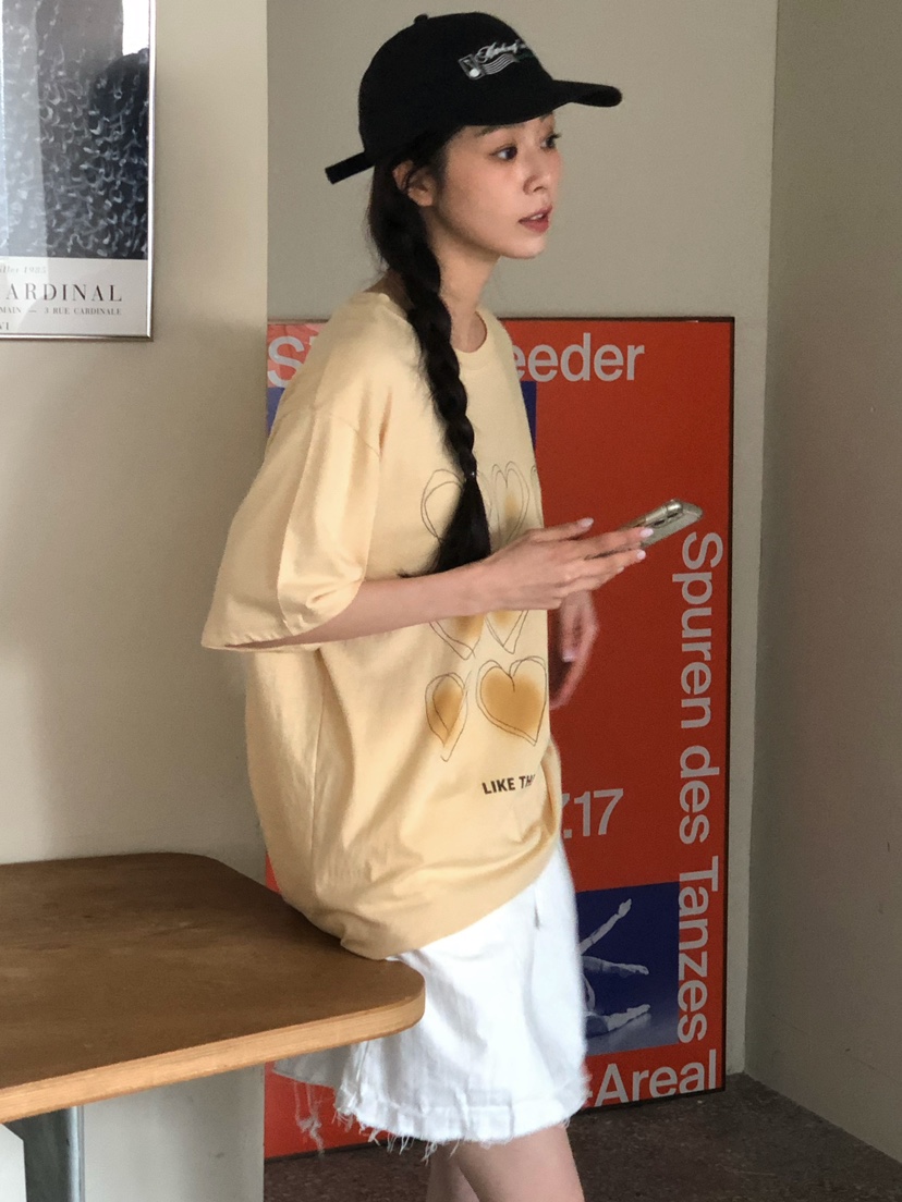 ONDO-P韓國直郵東大門代購女裝新款24春夏人氣休閑真品T恤ONDO-PT恤