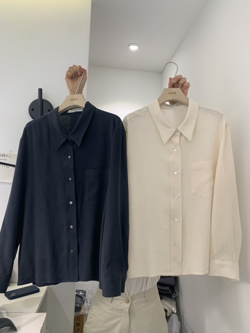 OUVIR韓國直郵女士新品職業人氣時尚推薦真品24春夏襯衫蕾絲衫O.V.R/OUVIR襯衫/蕾絲衫