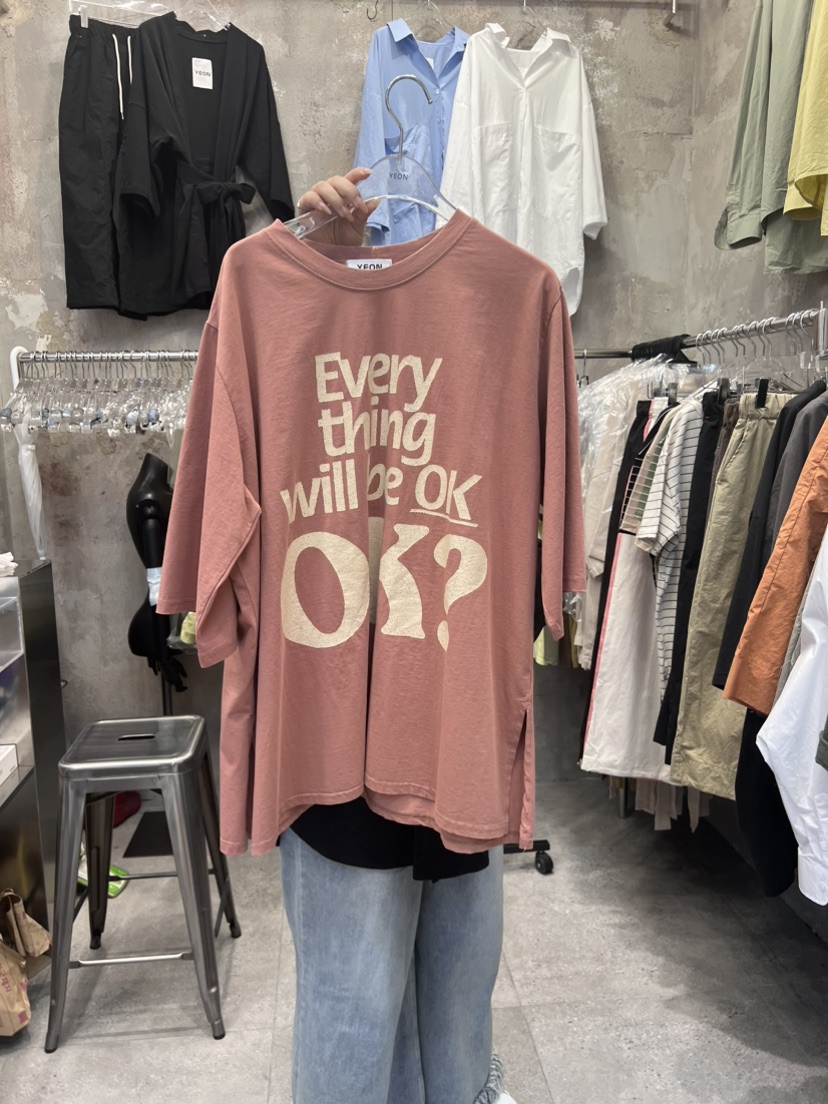YEON韓國直郵東大門實拍女士新款時尚真品24春夏熱賣人氣T恤YEONT恤圖色2