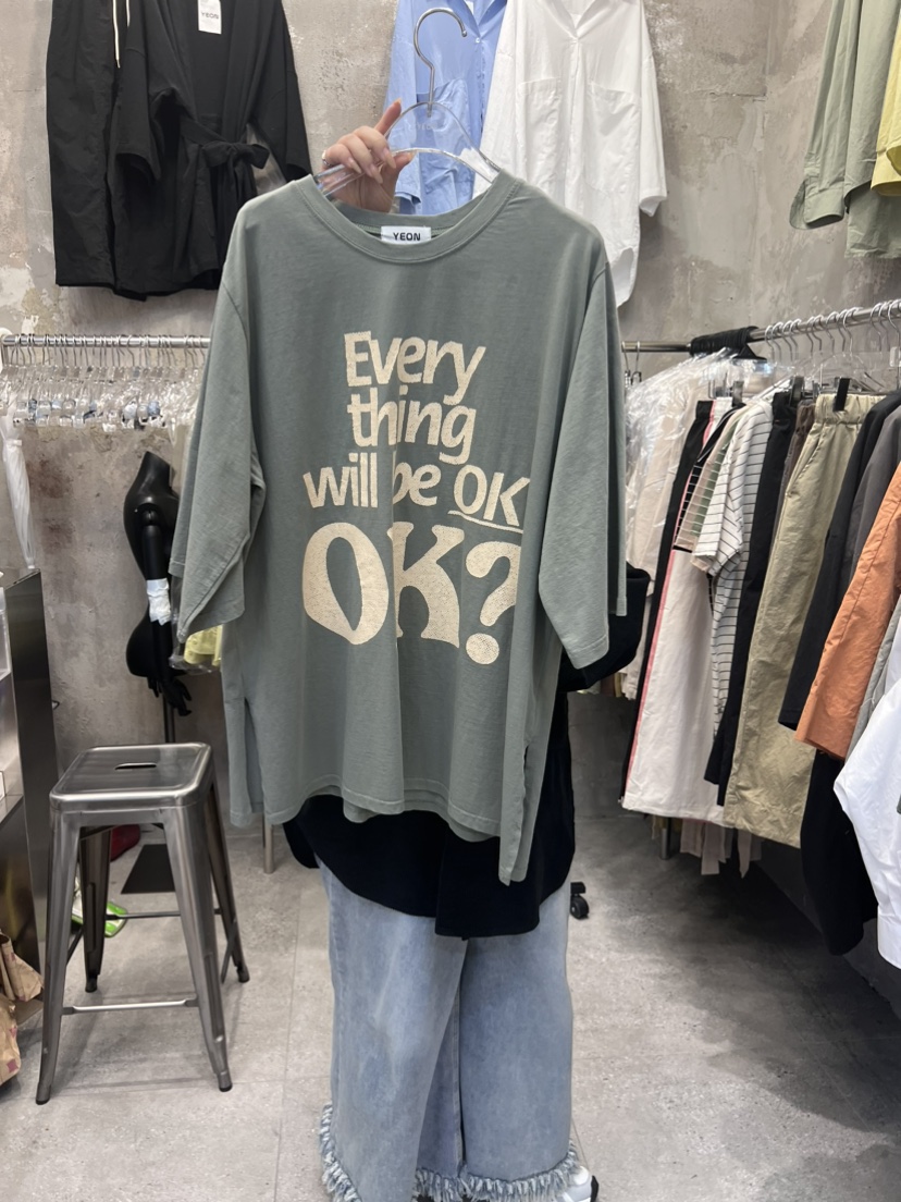 YEON韓國直郵東大門實拍女士新款時尚真品24春夏熱賣人氣T恤YEONT恤圖色3