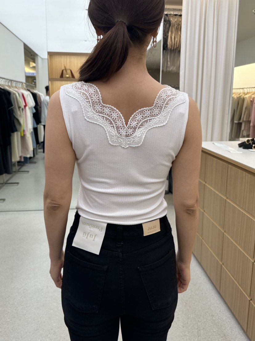 JUJU韓國直郵東大門代購女裝新品休閑職業推薦真品吊帶背心JUJU吊帶/背心