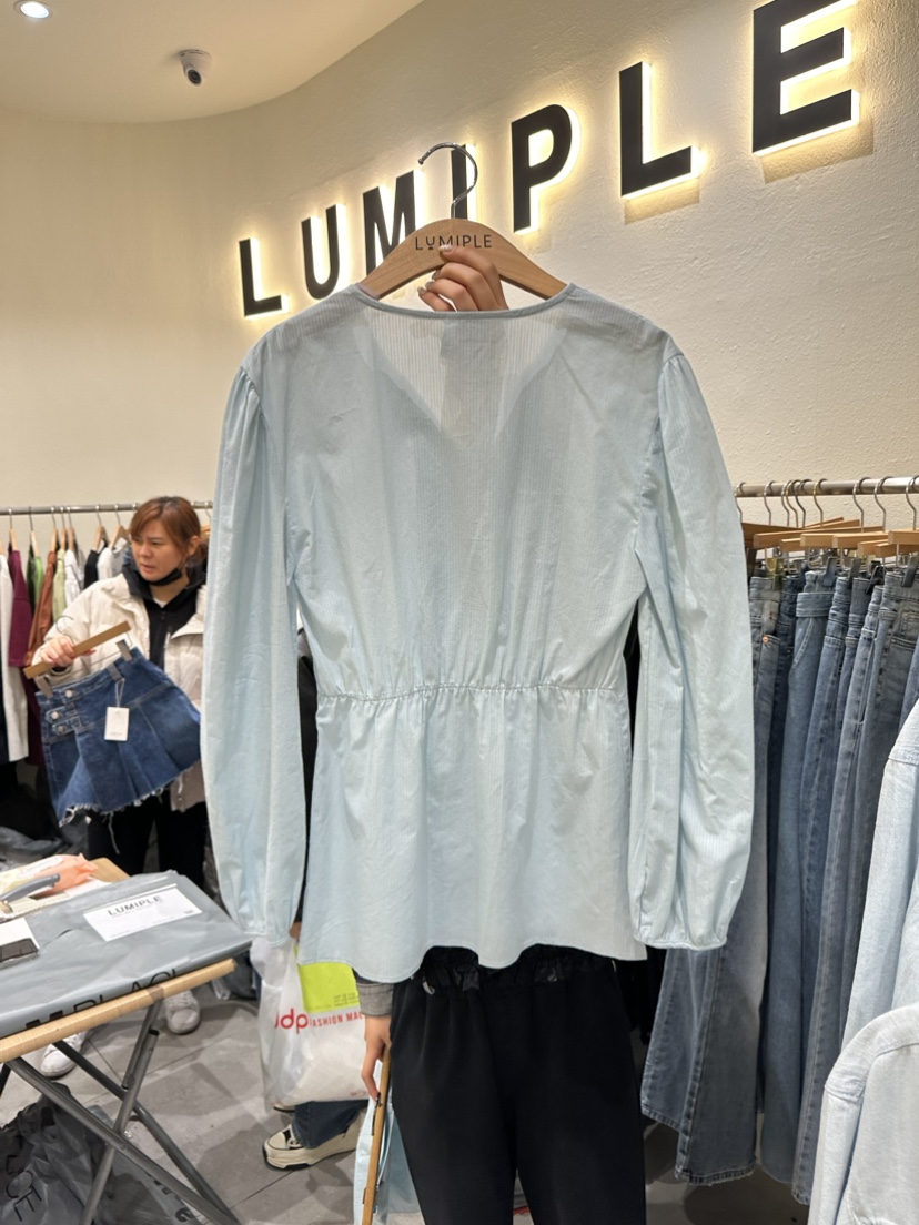LUMIPLE韓國直郵東大門代購女裝新品人氣真品熱賣襯衫蕾絲衫LUMIPLE襯衫/蕾絲衫
