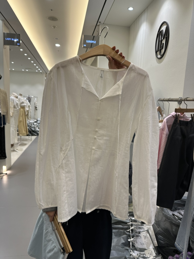 LUMIPLE韓國直郵東大門代購女裝新品人氣真品熱賣襯衫蕾絲衫LUMIPLE襯衫/蕾絲衫圖色2