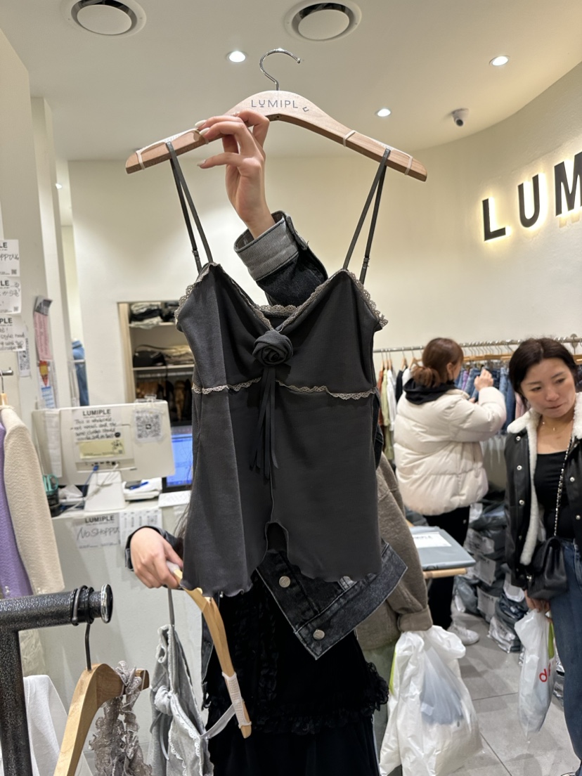LUMIPLE直郵韓國代購女裝新款職業真品24春夏吊帶背心復古LUMIPLE吊帶/背心圖色3