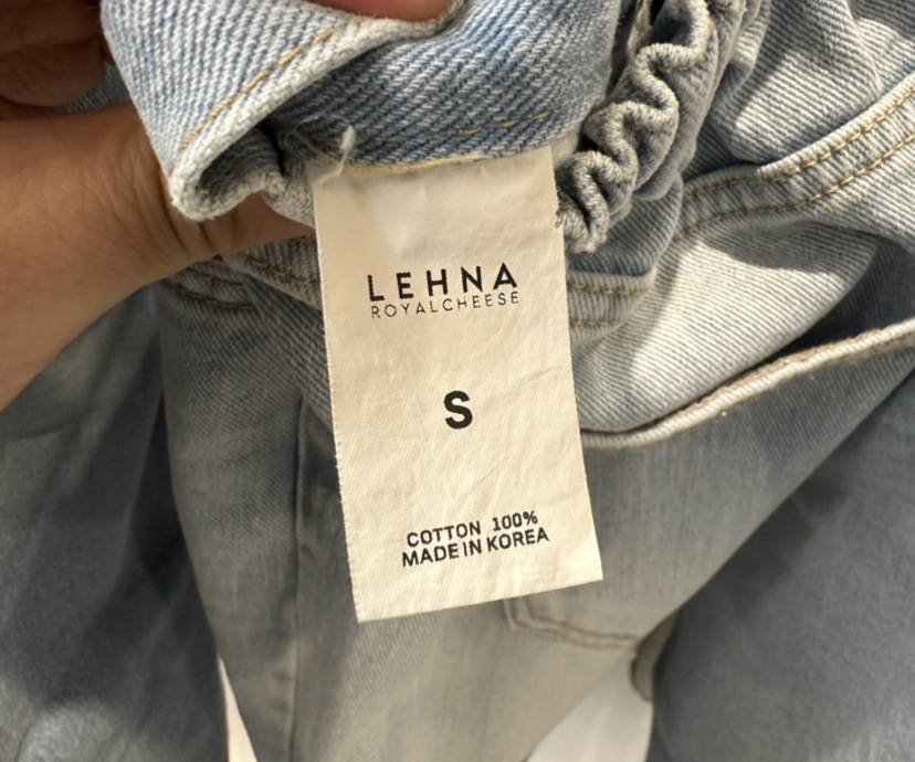 LEHNA韓國直郵女裝新品推薦職業人氣熱賣時尚24春夏牛仔褲LEHNA牛仔褲