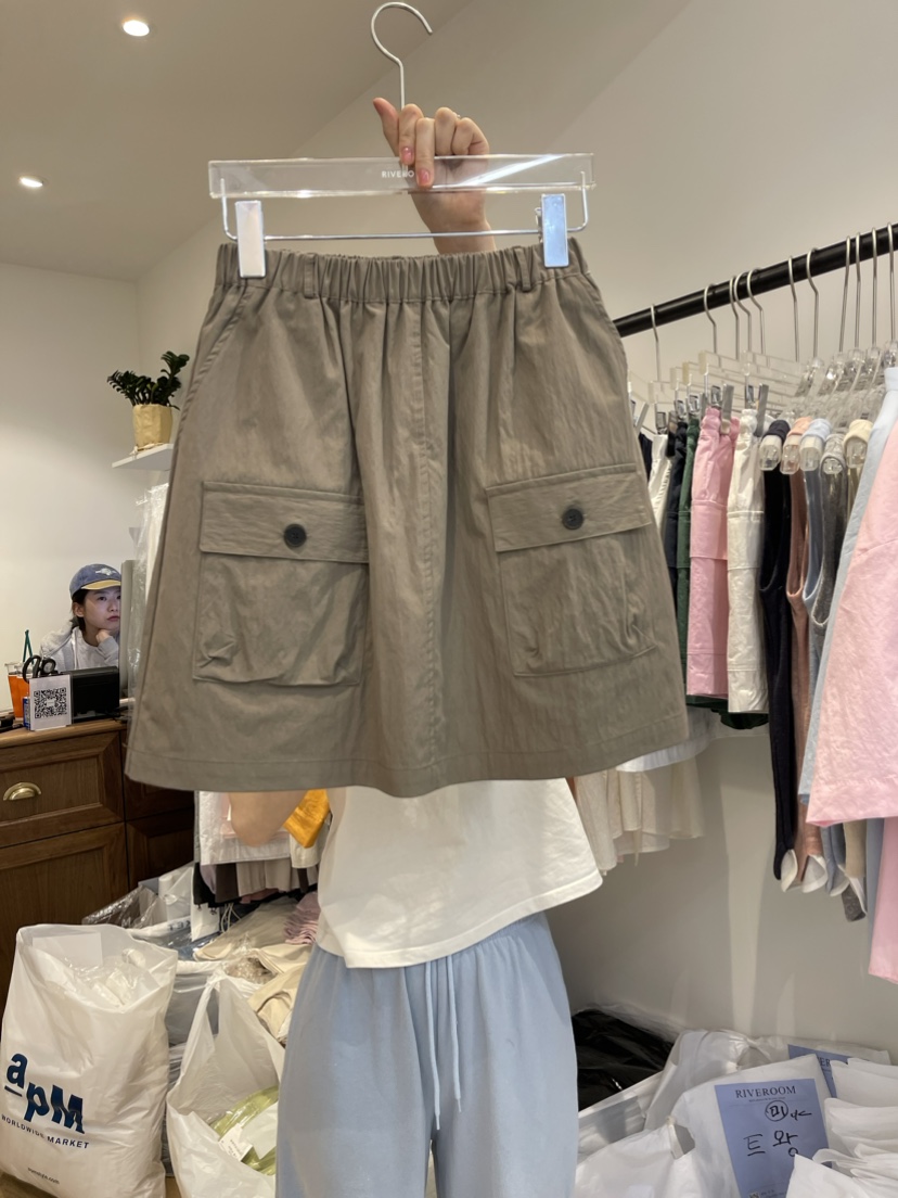 RIVEROOM韓國直郵東大門代購女裝新款真品熱賣推薦休閑短裙RIVEROOM短裙圖色3