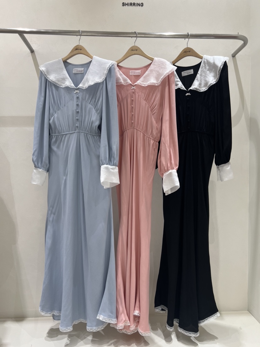 SHIRRING韓國直郵東大門實拍女裝新品熱賣休閑24春夏連衣裙SHIRRING連衣裙