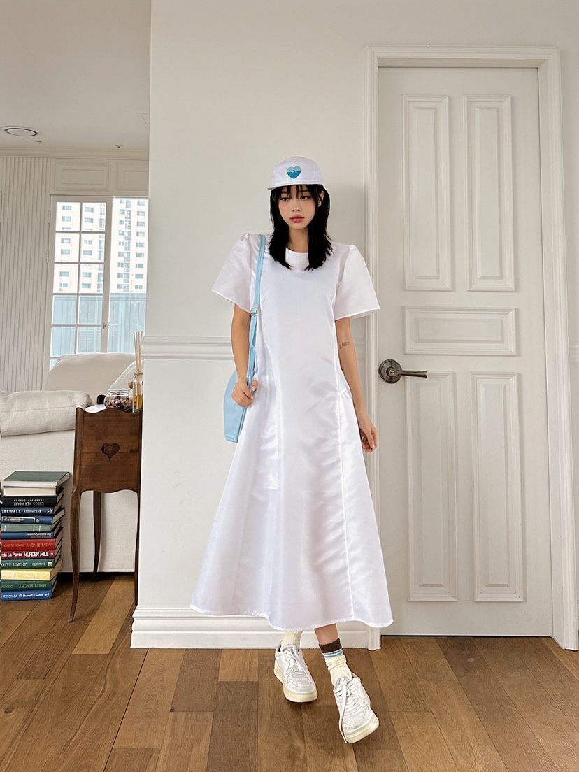 LIVE AID韓國直郵東大門實拍女裝新款人氣職業熱賣休閑連衣裙LIVE AID連衣裙