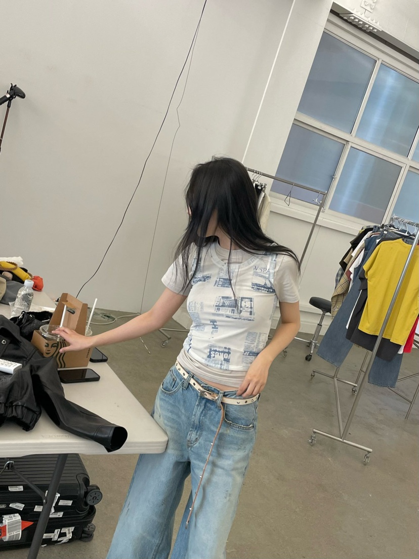 THE WEEKND韓國直郵女裝新款職業真品時尚推薦熱賣吊帶背心THE WEEKND吊帶/背心