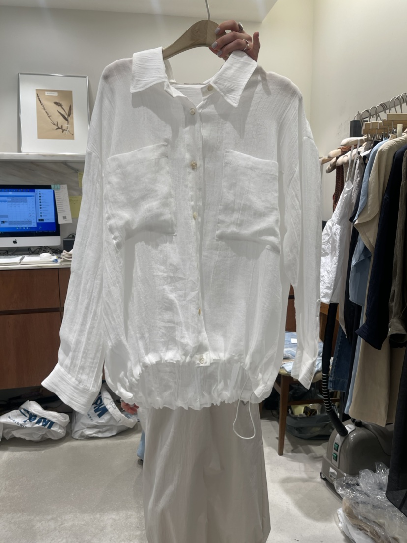 W AND J韓國直郵女裝新品24春夏真品人氣推薦襯衫蕾絲衫W AND J襯衫/蕾絲衫圖色1